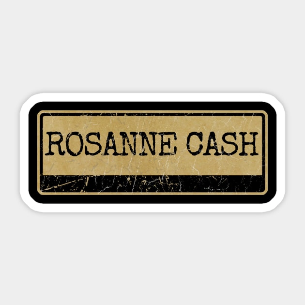 Aliska, text black retro - Rosanne Cash Sticker by Aliska